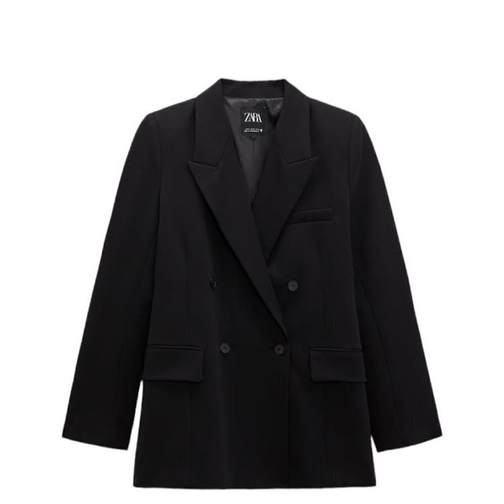 ZARA BASIC BLAZER BLACK SIZE XS | 9106/187/800